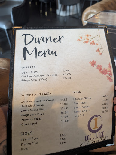 Photo of One Lounge | Uzbek Turkish | Halal food & Hookah lounge - 5648 International Dr, Orlando, FL 32819