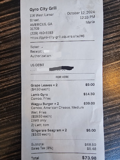 Photo of Gyro City Mediterranean Grill - 116 W Lamar St, Americus, GA 31709