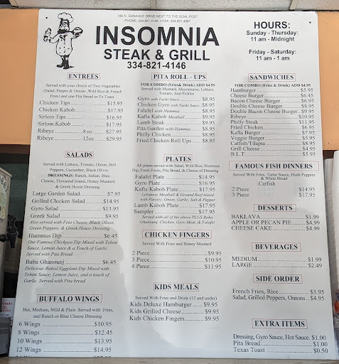 Photo of Insomnia Steak & Grill - 186 N Donahue Dr, Auburn, AL 36832