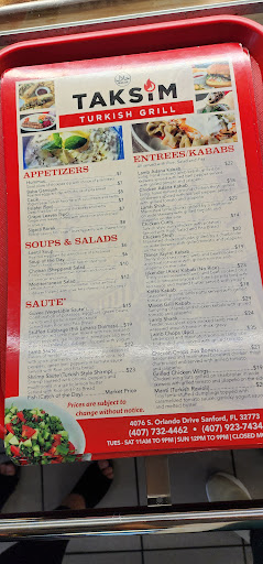Photo of Taksim Turkish Grill - 4076 S Orlando Dr, Sanford, FL 32773