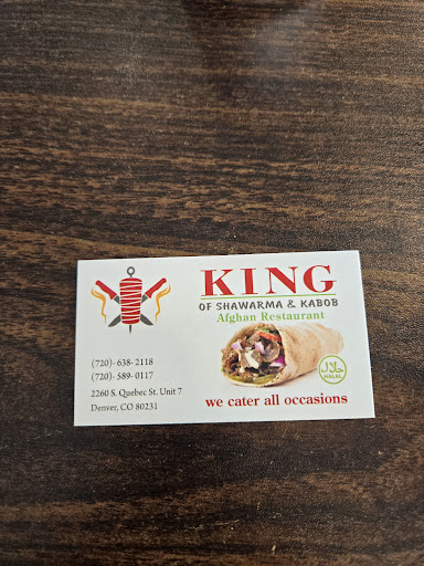 Photo of King of shawarma & kabob - 2260 S Quebec St Until 7, Denver, CO 80231