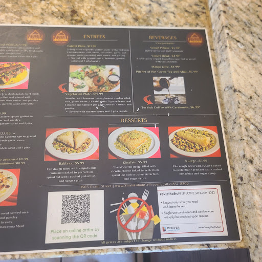 Photo of Shish Kabob Grill (Sahtain!) - 1503 Grant St, Denver, CO 80203