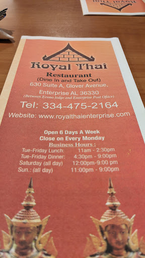 Photo of Royal Thai - 630 Glover Ave A, Enterprise, AL 36330