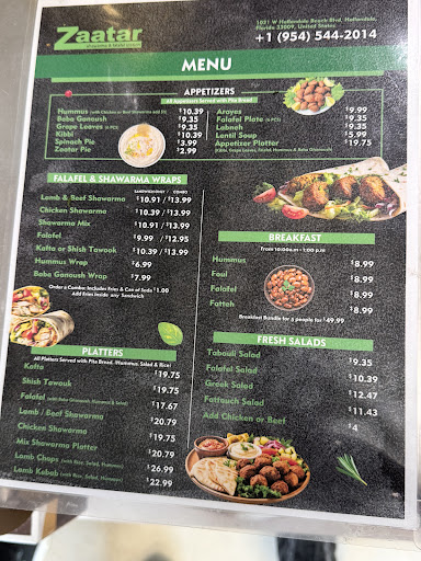 Photo of Zaatar Shawarma Falafel Station - 1021 W Hallandale Beach Blvd #104, Hallandale Beach, FL 33009