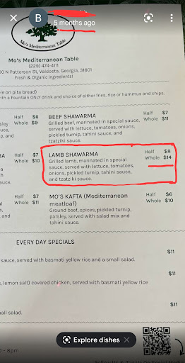 Photo of Mo's Mediterranean Table - 200 N Patterson St, Valdosta, GA 31601