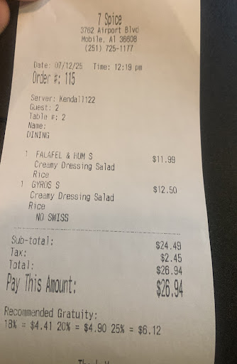 Photo of 7Spice Grocery and Grill - 3762 Airport Blvd, Mobile, AL 36608