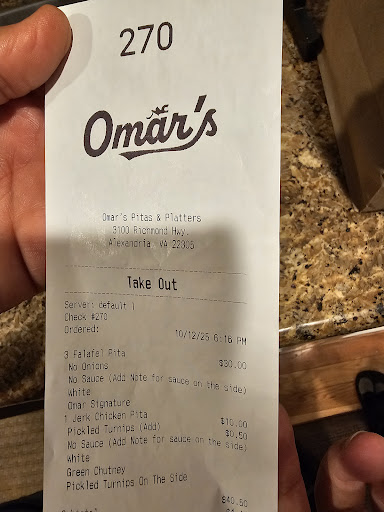 Photo of Omar's Pitas & Platters - 3100 Richmond Hwy, Alexandria, VA 22305