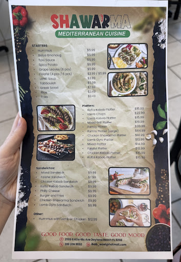 Photo of Shawarma mediterranean cuisine - 2506 S Atlantic Ave, Daytona Beach Shores, FL 32118