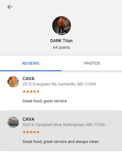 Photo of CAVA - 602 Marketplace Dr, Bel Air, MD 21014