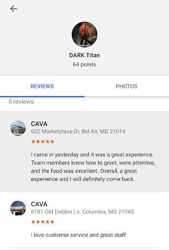 Photo of CAVA - 602 Marketplace Dr, Bel Air, MD 21014