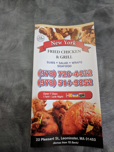 Photo of New York Fried Chicken & Pizza - 23 Pleasant St, Leominster, MA 01453