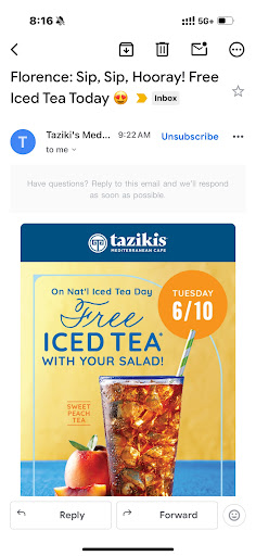 Photo of Taziki's Mediterranean Cafe - Florence - 261 Cox Creek Pkwy, Florence, AL 35630