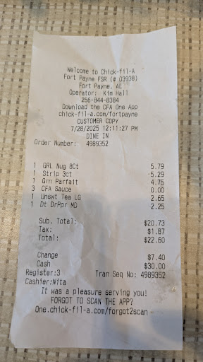 Photo of Chick-fil-A - 1824 Glenn Blvd SW, Fort Payne, AL 35968