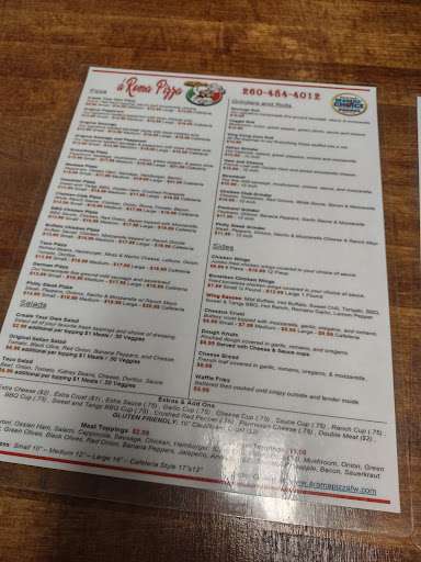 Photo of a'Roma Pizza - 1123 E State Blvd, Fort Wayne, IN 46805