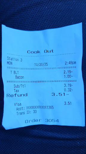 Photo of Cook Out - 1513 W Floyd Baker Blvd, Gaffney, SC 29341