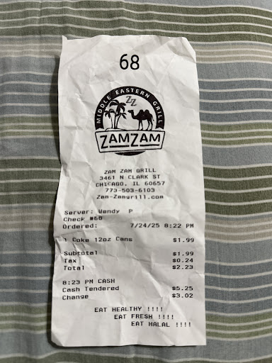 Photo of Zam-Zam Middle Eastern Grill - 3461 N Clark St, Chicago, IL 60657