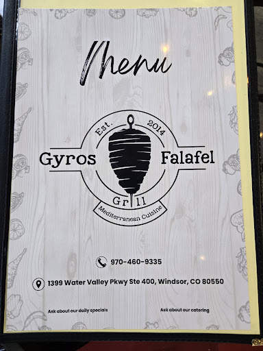 Photo of Gyros & Falafel Grill Restaurant - 1399 Water Valley Pkwy Ste 400, Windsor, CO 80550