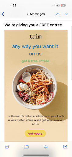 Photo of taïm mediterranean kitchen - 397 S Oyster Bay Rd, Plainview, NY 11803