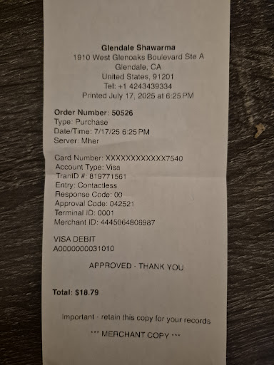 Photo of Glendale Shawarma - 1910 W Glenoaks Blvd Suite A, Glendale, CA 91201