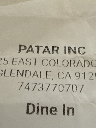 Photo of Patar Shawarma - 625 E Colorado St, Glendale, CA 91205