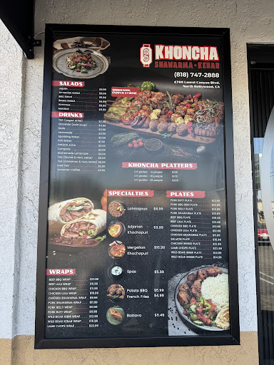Photo of Khoncha Shawarma Kebab - 6700 Laurel Canyon Blvd Suite #4, North Hollywood, CA 91606