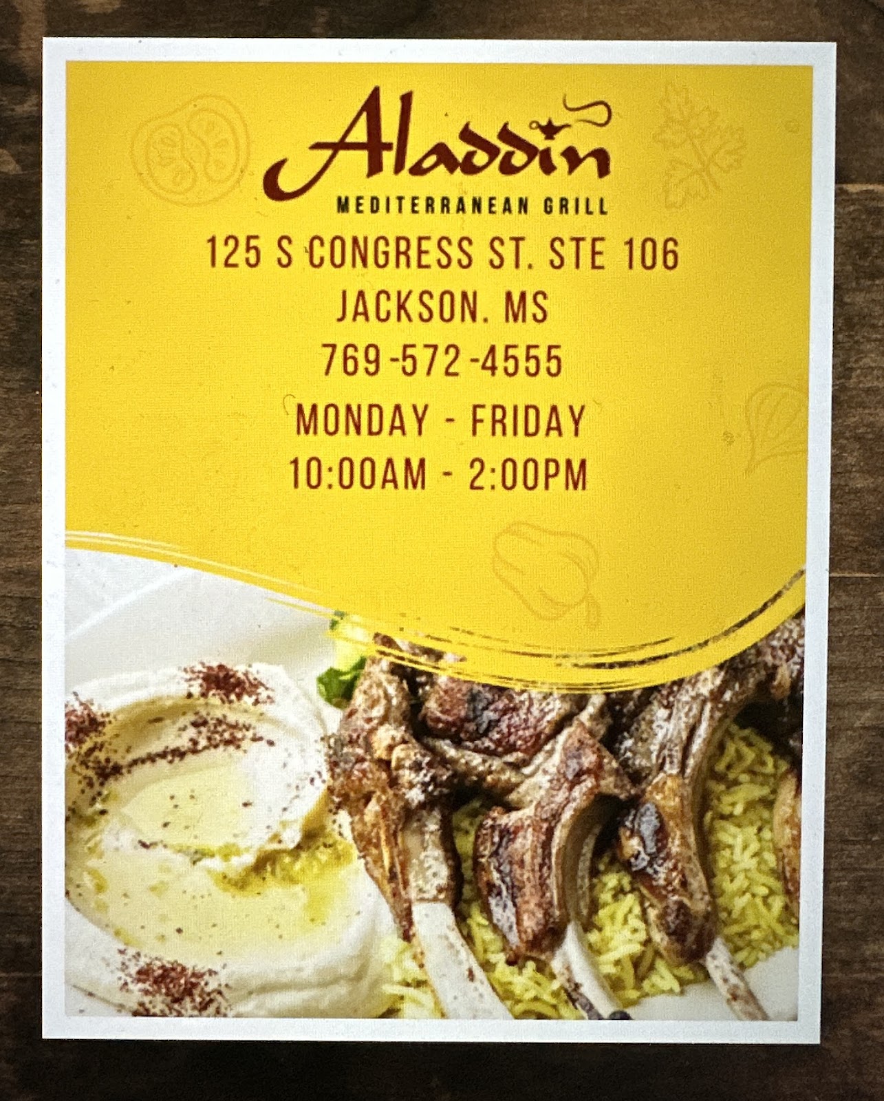 Photo of Aladdin Mediterranean Grill (Express) - 125 S Congress St ste 106, Jackson, MS 39201