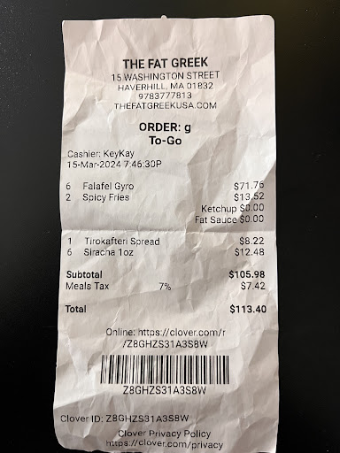 Photo of The Fat Greek - 15 Washington St, Haverhill, MA 01832
