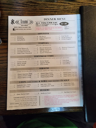 Photo of Izumi Sushi & Hibachi - 2612 8th Ave SW, Jamestown, ND 58401