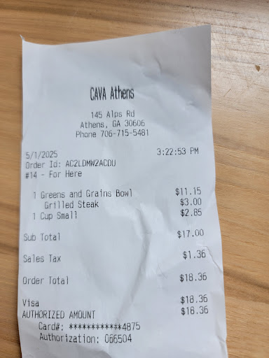 Photo of CAVA - 145 Alps Rd, Athens, GA 30606