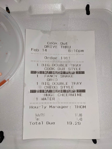 Photo of Cook Out - 1917 W Broad St, Athens, GA 30606