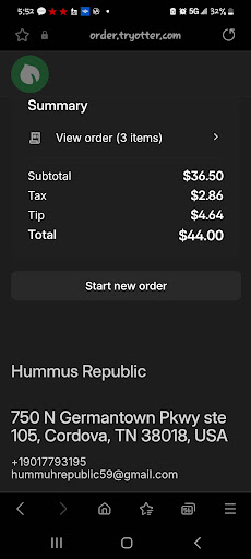 Photo of Hummus Republic - 750 N Germantown Pkwy STE 105, Cordova, TN 38018
