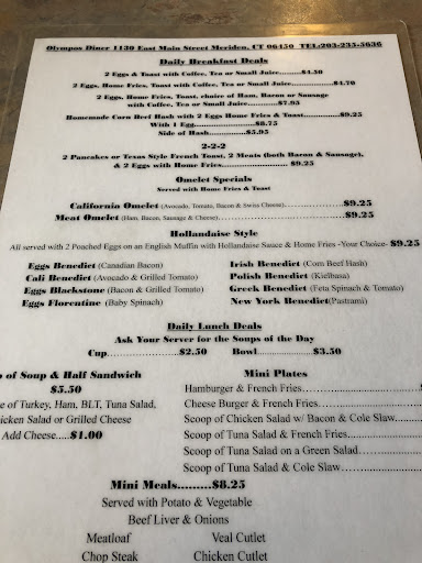 Photo of Olympos Diner - 1130 E Main St, Meriden, CT 06450