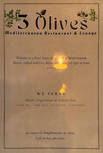 Photo of 3 Olives Mediterranean Grill & Lounge - 46 Vassar Rd, Poughkeepsie, NY 12603
