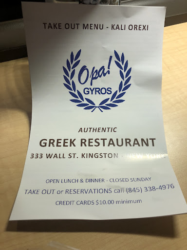 Photo of Opa! Gyros Greek Restaurant - 333 Wall St, Kingston, NY 12401