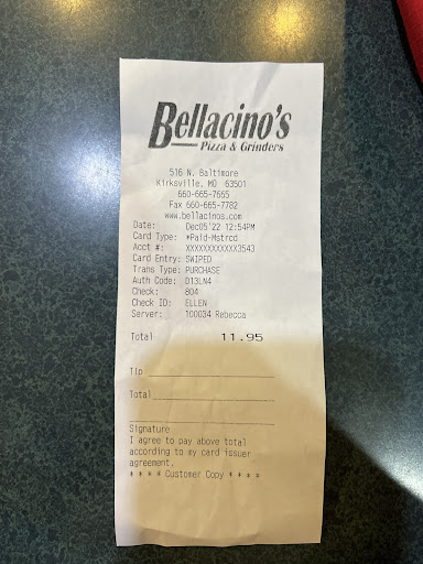 Photo of Bellacino's Pizza & Grinders - 516 N Baltimore St C, Kirksville, MO 63501