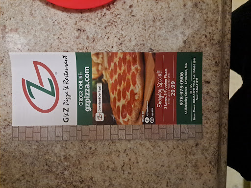 Photo of G & Z Pizza & Restaurant - 55 Berkeley St, Lawrence, MA 01841