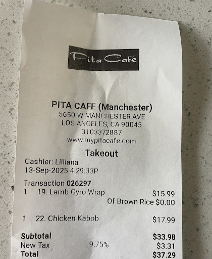 Photo of Pita Café - 5650 W Manchester Ave, Los Angeles, CA 90045