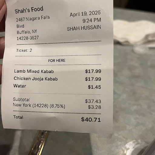 Photo of Shah's Food Afghani Restaurant - 2487 Niagara Fls Blvd, Buffalo, NY 14228