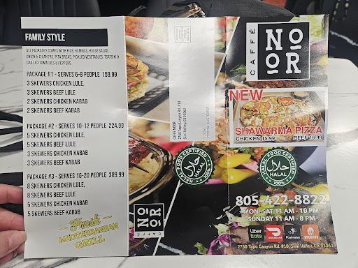 Photo of Caffe Noor Mediterranean Food - 2760 Tapo Canyon Rd #10, Simi Valley, CA 93063