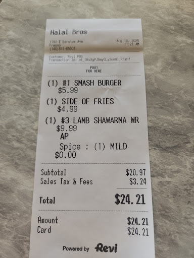 Photo of Halal Bros. - 1782 E Barstow Ave, Fresno, CA 93710