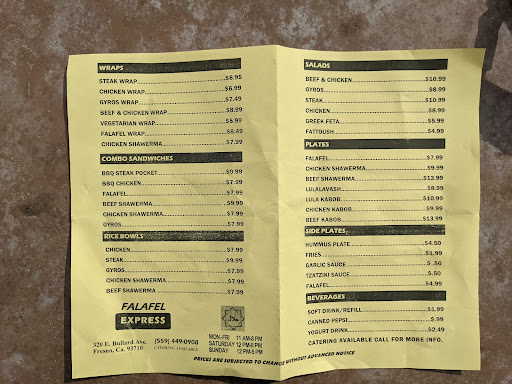 Photo of Falafel Express - 320 E Bullard Ave, Fresno, CA 93710