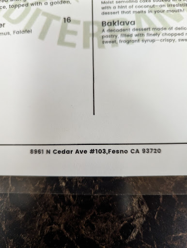 Photo of Olive Tree Mediterranean - 8961 N Cedar Ave #103, Fresno, CA 93720