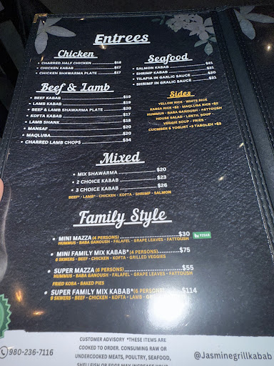 Photo of Jasmine Grill and Kabab - 2920 Central Ave B, Charlotte, NC 28205