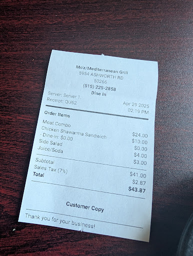 Photo of Mo'z Mediterranean Grill - 5954 Ashworth Rd, West Des Moines, IA 50266
