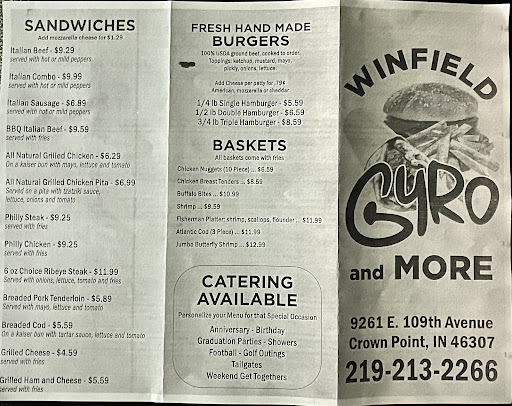 Photo of Winfield Gyro and more - 9261 E 109th Ave, Crown Point, IN 46307