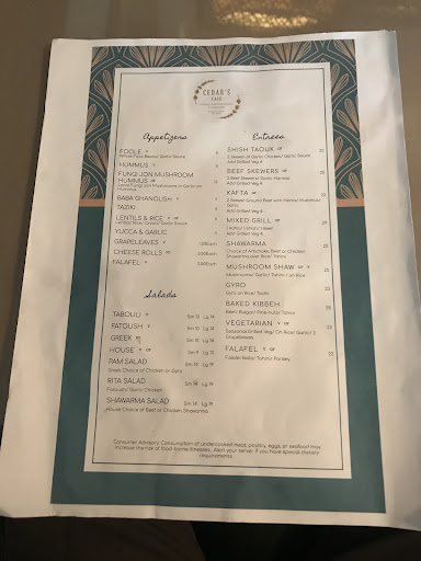 Photo of Cedars Cafe - 4100 N Wickham Rd #137, Melbourne, FL 32935