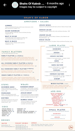 Photo of Shahs Of Kabob Wynwood - 195 NW 36th St, Miami, FL 33127