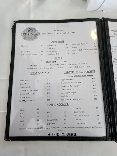 Photo of Red Onion Mediterranean Restaurant - 529 Harbor Blvd, Destin, FL 32541