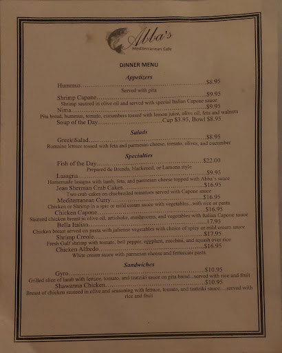 Photo of Abba's | Mediterranean Café - 4863 Old Shell Rd, Mobile, AL 36608