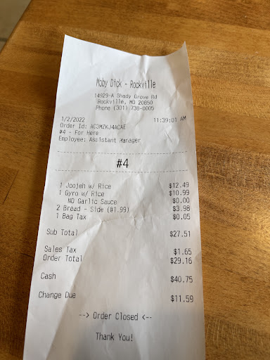 Photo of Moby Dick House of Kabob - 14929 Shady Grove Rd, Rockville, MD 20850